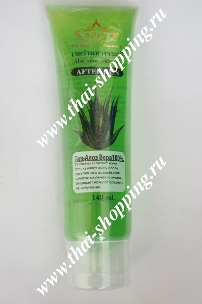 Гель алое-вера / Aloe Vera smooting gel. Natural herb / 140 мл Увлажняющий и питательный гель с алое-вера для сухой, раздраженной "сгоревшей" на солнце кожи